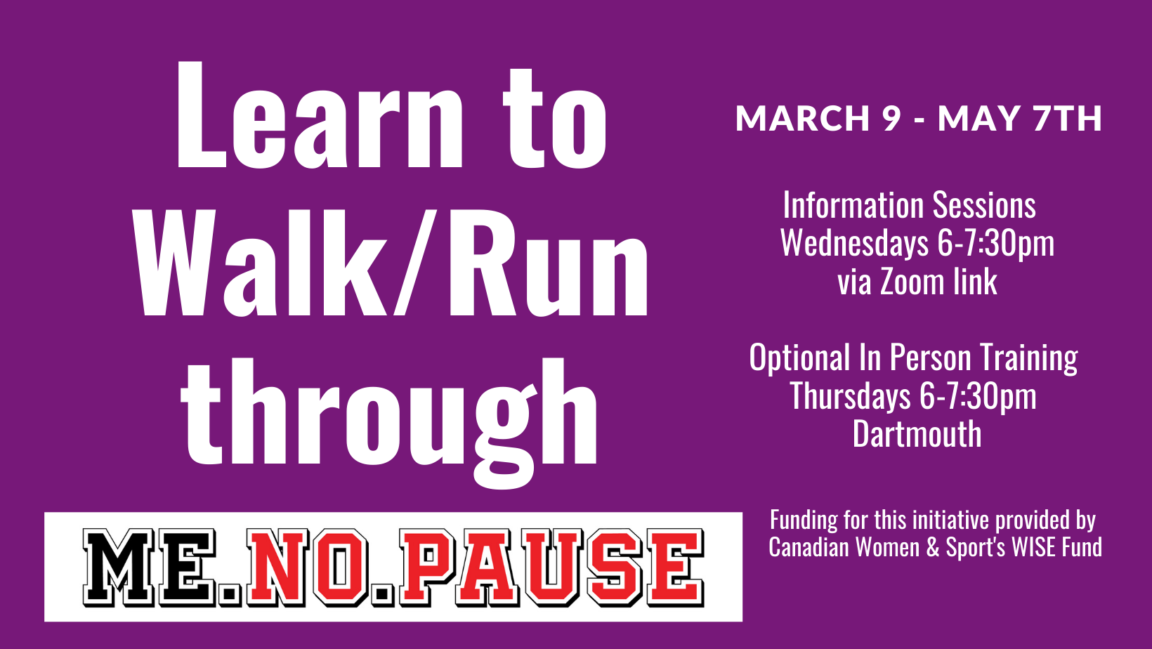 Learn to Run/Walk through Menopause